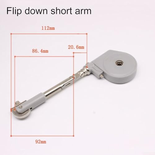 Hydraulische Puffer-Stützstange aus Zinklegierung, um Zuschlagen zu verhindern und die Finger vor Verletzungen zu schützen (kurz klappbar) von Allthingstore