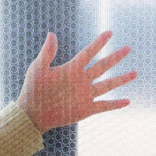 Isolierte Fensterfolie, 4 mm dicke PVC-Luftpolsterfolie für Komfort bei kaltem Wetter (100 x 100 cm) von Allthingstore