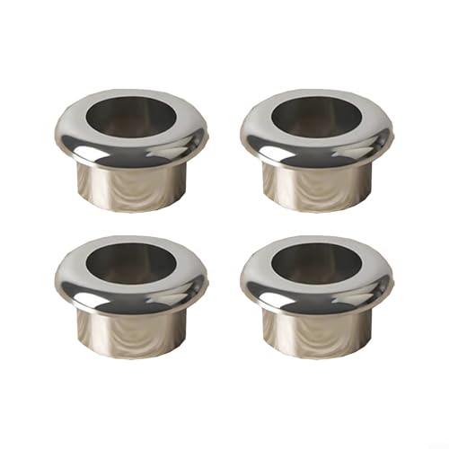 Kabeldurchführungen, 4-teiliges Set mit ABS-Abdeckungen, um Ihren Schreibtisch ordentlich und organisiert zu halten (silberfarben, 18 mm) von Allthingstore