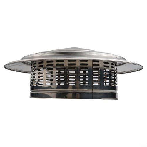 Kaminhut aus Edelstahl mit Regenschutzkappe für zuverlässigen Schutz vor Elementen und Schmutz (250 mm) von Allthingstore