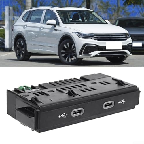 Kfz-USB-Ladeanschluss, kompatibel mit Tiguan für MK2 (17 18), aus Anti-ABS-Material von Allthingstore