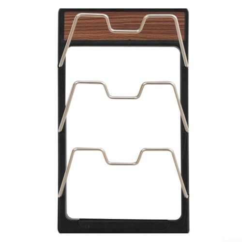 Klassisches mehrschichtiges Küchenregal aus Walnussholz mit elegantem Design zur Wandmontage von Allthingstore