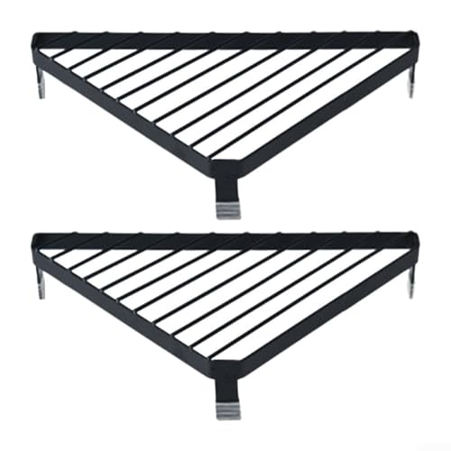 Küchenregal aus Metall in Dreiecksform, perfekter Organizer für Töpfe und Pfannen (schwarz) von Allthingstore