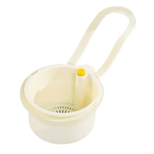 Küchenspüle Hängekorb Sieb entwickelt, um Lebensmittelreste und Schmutz beim Waschen von Obst und Gemüse zu filtern, leicht zu reinigen und zu verwenden (weiß) von Allthingstore