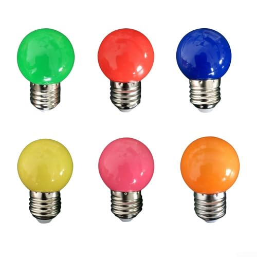 LED-Leuchtmittel in Birnenform, 3 W, E27, Birnenform, für Außenbeleuchtung, mit Anti-Stoß-Design, 20 Stück (6 Stück) von Allthingstore