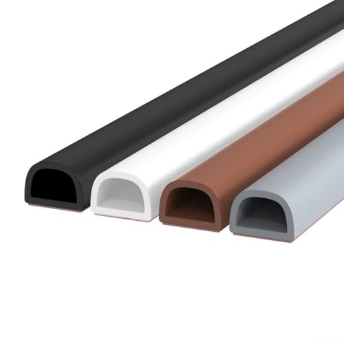 Lange 6 Meter Silikon-Kantenstreifen mit Druckleitungen, Selbstwetter-Abisolierung für Türen und Fenster, um Zugluft, Regen, Lärm, Staub und Insekten zu blockieren (grau) von Allthingstore