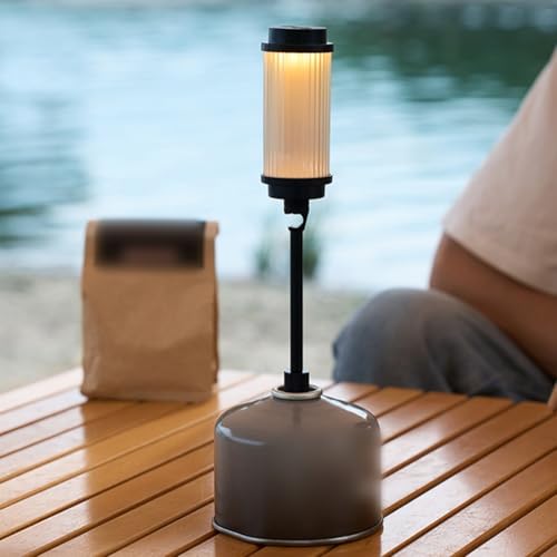 Laternenständer aus Aluminiumlegierung für Außenbeleuchtung, nahtlose Einrichtung und stabiles Design für Camping-Abenteuer (D) von Allthingstore