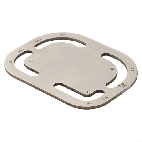 Leder-Lineal mit abgerundeten Ecken, Schablone für genaue Messungen (B) von Allthingstore