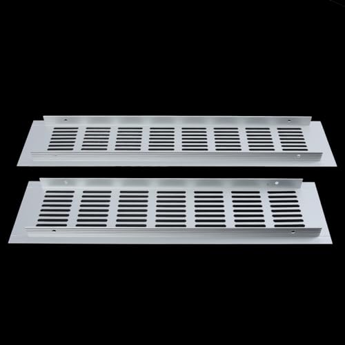 Lüftungsgitter-Abdeckung aus Aluminiumlegierung mit Lüftungsschlitzen in den Größen 80, 200, 80, 300, 80, 350, geeignet für private und gewerbliche Lüftung (80 x 200) von Allthingstore