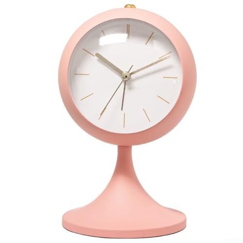Moderner Design-Wecker mit Leuchtfunktion, stabiler Sockel für sichere Platzierung im Schlafzimmer oder Wohnzimmer (Rosa) von Allthingstore