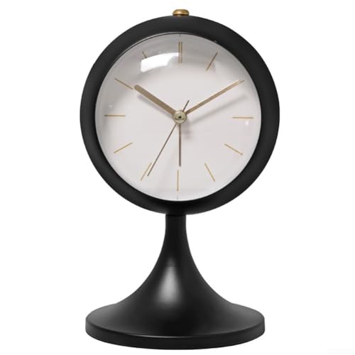 Moderner Design-Wecker mit Leuchtfunktion, stabiler Sockel für sichere Platzierung im Schlafzimmer oder Wohnzimmer (schwarz) von Allthingstore