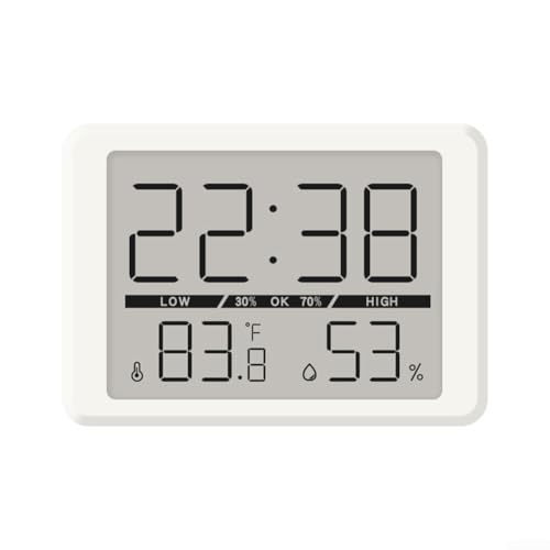 Multi Alarm Feature LCD Wecker mit großem Display für einfaches Ablesen aus der Ferne (weiß) von Allthingstore