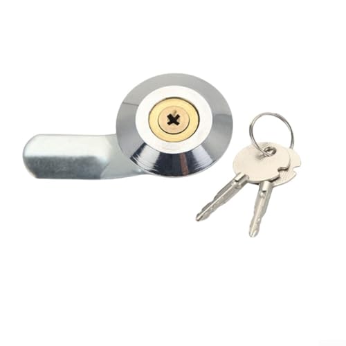Nockenschloss mit Schlüssel für Elektroschränke Verteilerkasten Sicherheitsschloss (B) von Allthingstore