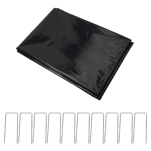 PE-Membran Fischteichfolie für effektive Unterstützung von Gartenpool und aquatischen Ökosystemen (200 x 300 C + 10 Bodennägel) von Allthingstore