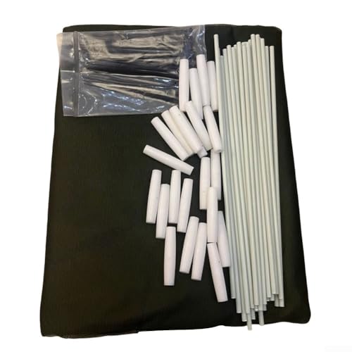 Pflanztunnel mit Netzabdeckung und Bogenhalterung für optimalen Pflanzenschutz (grün, 600 cm) von Allthingstore