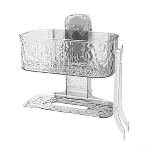 Platzsparend für Saugnapf-Handtuch-Organizer, geeignet für verschiedene Anwendungen im Haushalt (transparent) von Allthingstore