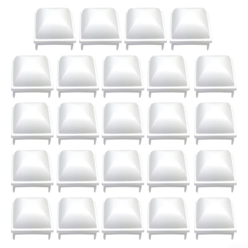 Pool-Zaunpfostenabdeckungen, kompatibel mit 1 12,7 cm quadratischen hohlen Zaunpfosten, entworfen für verschiedene oberirdische Poolmodelle (24 Stück) von Allthingstore