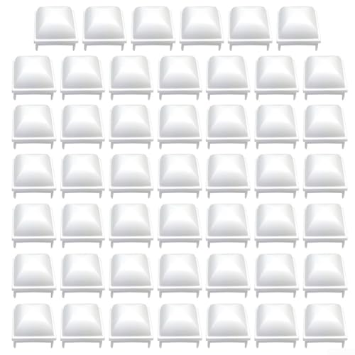 Pool-Zaunpfostenabdeckungen, kompatibel mit 1 12,7 cm quadratischen hohlen Zaunpfosten, entworfen für verschiedene oberirdische Poolmodelle (48 Stück) von Allthingstore