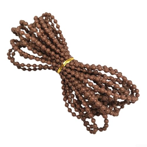 Praktische vertikale Jalousie mit Perlenkette für müheloses Styling zu Hause (Kaffeefarben) von Allthingstore