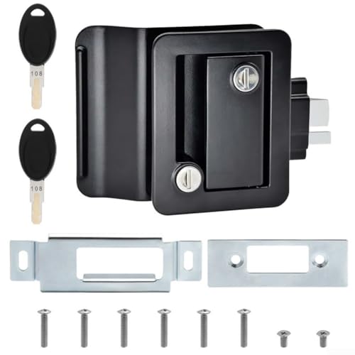 RV-Türschloss für den Außenbereich, starke und zuverlässige Konstruktion aus Zinklegierung (schwarz) von Allthingstore