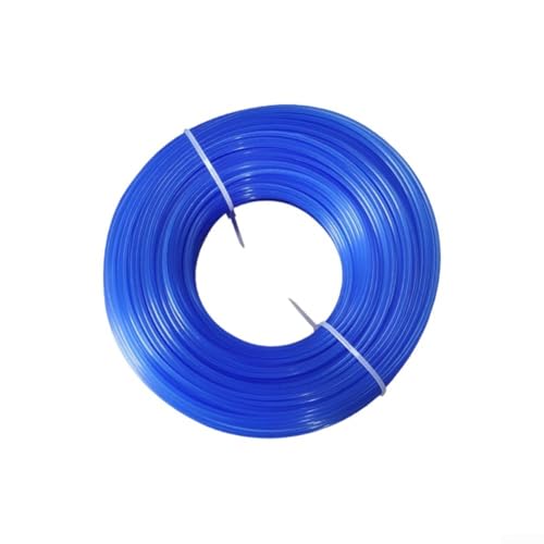 Rasentrimmerfaden aus strapazierfähigem Nylon, 100 m, mit Dual-Polymer-Kern für weniger Lärm und starke Leistung bei Mähanwendungen (blau) von Allthingstore