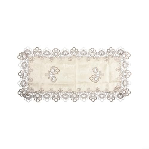 Rechteckige Tischdecke im Vintage-Stil mit exquisiter Stickerei verschönert jeden Essbereich (1) von Allthingstore