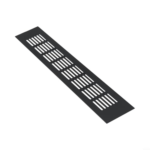 Rechteckiges Lüftungsgitter aus Aluminium für Schrank und Kleiderschrank, 60 mm x 350 mm von Allthingstore