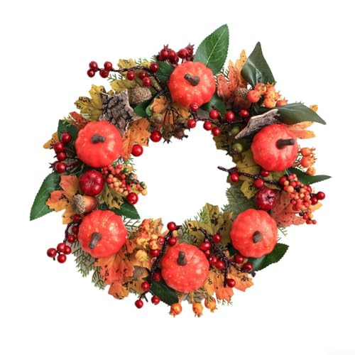 Reichlich für Thanksgiving-Kranz kombiniert natürliche Elemente der Herbstsaison (30 cm) von Allthingstore
