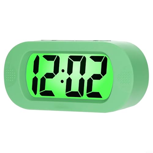 Reisewecker mit Jumbo-Zahlen und Hintergrundbeleuchtung für einfaches Ablesen bei Nacht (grün) von Allthingstore
