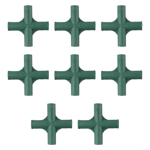 Robuste Gewächshaus-Rahmenverbinder für 19 mm PVC/Metall-Rohrstütze (Nr. 2), 8 Stück von Allthingstore