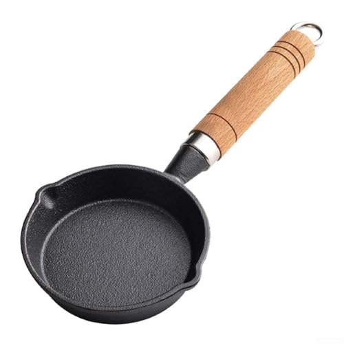 Robuste Gusseisen-Bratpfanne für gleichmäßiges Garen von Steak und schnelles Frühstück (11 x 4 cm) von Allthingstore