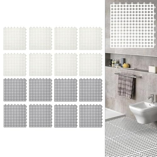 Rutschfeste Matten Set mit 816 Stück Bodenbelag Lösung für Garagen und Gärten (B) von Allthingstore