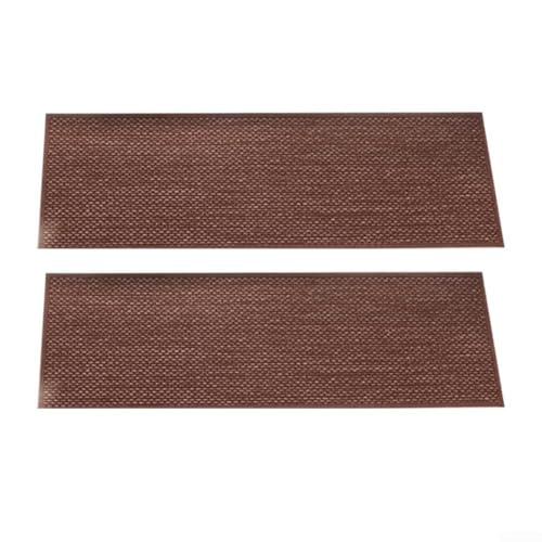 Rutschfeste wiederverwendbare Stufenmatten mit bequemem Polyester, 2 Stück (braun) von Allthingstore