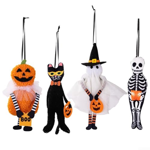 Saisonale Halloween Hängende Ornamente Kürbis Schädel Schwarze Katze Outdoor Indoor Festliche Dekoration Saisonale Halloween Hängende Ornamente Kürbis Schädel Schwarze Katze Outdoor Indoor Festliche Dekoration von Allthingstore
