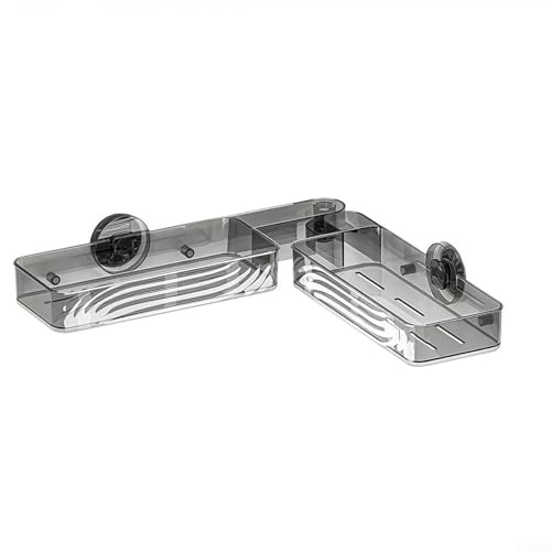 Saugnapf-Duschkorb-Halter maximiert den Platz in Ihrem Badezimmer oder Ihrer Küche (grau) von Allthingstore