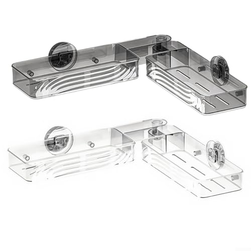 Saugnapf-Duschkorb-Halterung maximiert den Platz in Ihrem Badezimmer oder Ihrer Küche (transparent) von Allthingstore