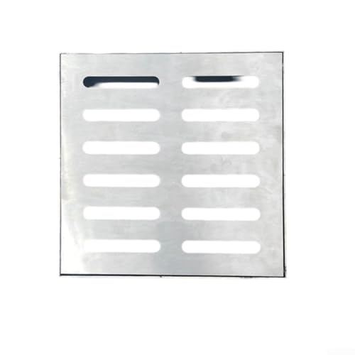Schachtabdeckung für effektive Entwässerung, 201 Edelstahl mit verbesserten Anti-Rutsch-Funktionen (250 x 250 x 30 x 3 mm) von Allthingstore