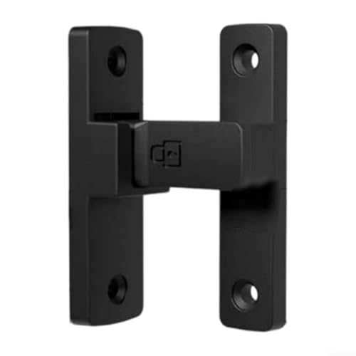 Schieberiegel mit 90 Grad rechtwinkligem Design, sichern Sie Ihre Türen und Fenster effektiv (schwarz) von Allthingstore
