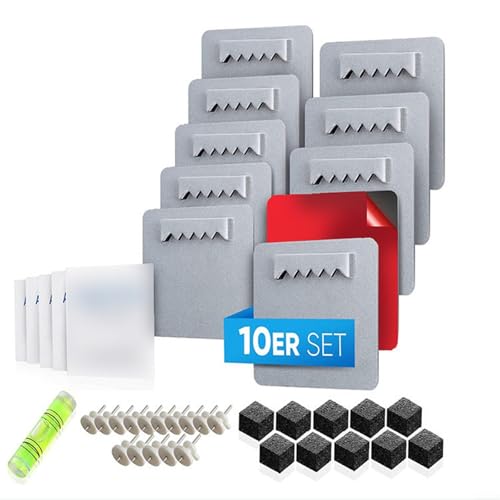 Schlankes Design, Set mit 10 Bilderrahmen-Aufhängern, perfekt geeignet für jedes Zuhause oder Büro Schlankes Design, Set mit 10 Bilderrahmen-Aufhängern, perfekt geeignet für jedes Zuhause oder Büro von Allthingstore