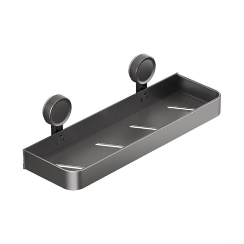 Schnell installierbares Badezimmer-Regal mit Saugnapf-Regal mit Drainage-Design für effiziente Nutzung (40 cm) von Allthingstore
