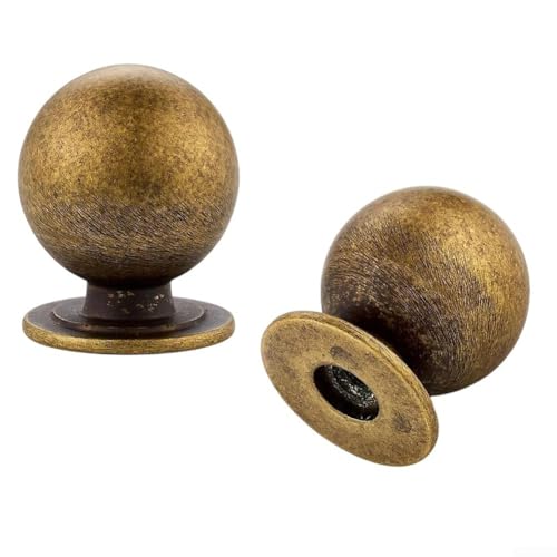 Schrankknäufe für Bronze-Oberflächen aus Zinklegierung, für Möbel wie Küchenschränke, Badezimmer-Waschtische und Kommoden, die neue Hardware benötigen (alte gelbe Blume) von Allthingstore