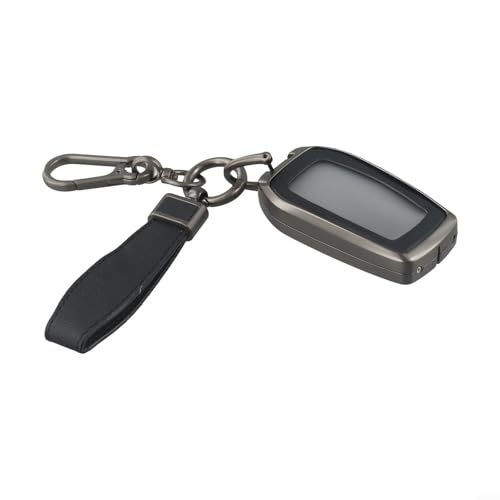 Schutzhülle für Funkschlüssel aus Zinklegierung und Leder, für Toyota-Modelle, für Tundra, Corolla, bietet Kratzschutz und stilvolle Optik (schwarz) von Allthingstore