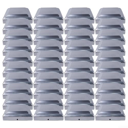 Silberne Abdeckungen für 10,2 x 10,2 cm Zaunpfosten Schutz für Ihre Außenstrukturen vor Elementen (40 Stück) von Allthingstore