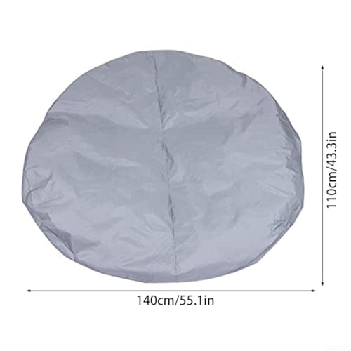 Solarbetriebene Poolabdeckung für oberirdische Pools reduziert Wasserverdunstung und schützt vor Blättern und Schmutz (140 x 110 cm) von Allthingstore