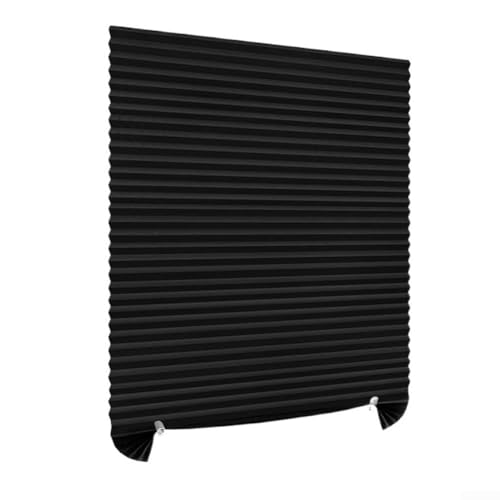 Sonnenschutzrollos ohne Bohren mit vollständiger Verdunkelung, geeignet für verschiedene Einrichtungsstile (schwarz) von Allthingstore