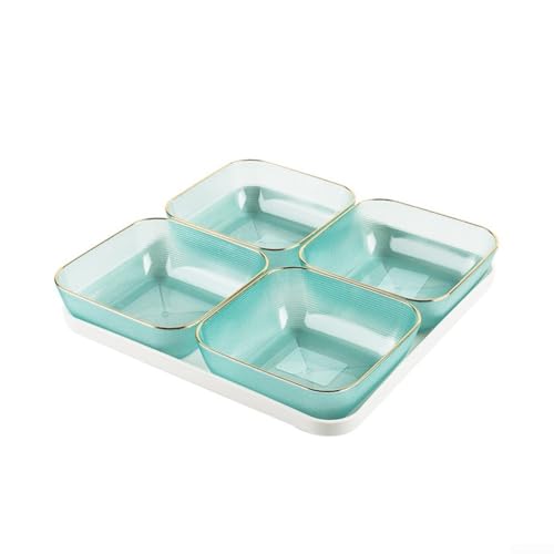 Spiralförmige Snackschalen für sicheres und stilvolles Servieren von Obst und Süßigkeiten bei Veranstaltungen (grün) von Allthingstore