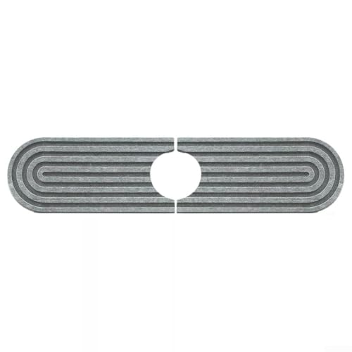 Spritzpad für die Küchenspüle mit rutschfestem Griff, leicht zu reinigen und zu pflegen, perfekt für Schwämme und Reinigungsutensilien (dunkelgrau) von Allthingstore