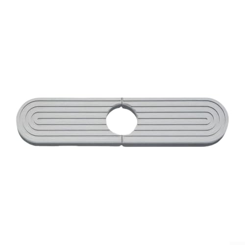 Spültisch-Wasserhahn-Matte mit Kieselgur absorbiert Wasser schnell und verbessert die Heimdekoration (grau) von Allthingstore