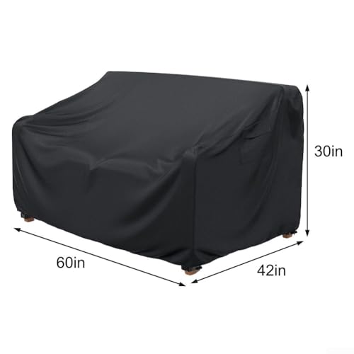 Stabile Bezüge für Terrassenmöbel und Sofas aus 420D-Oxford-Gewebe mit Griffen (152,4 x 106,7 x 76,2 cm) von Allthingstore