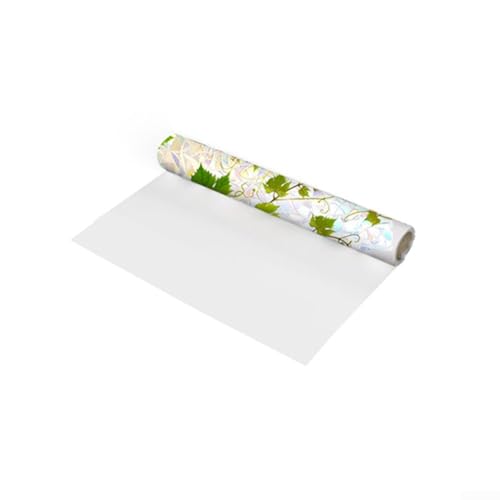 Statische Vinyl-Fensterfolie bietet Privatsphäre und künstlerische Buntglas-Optik, PVC-Material für langfristige Nutzung auf Glasoberflächen (40 x 200 cm) von Allthingstore